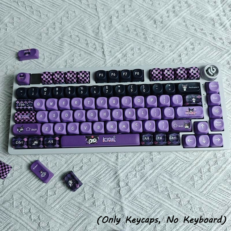 Gaming Accessories Kids - Cartoon Kuromi Theme MOA Height Keycaps