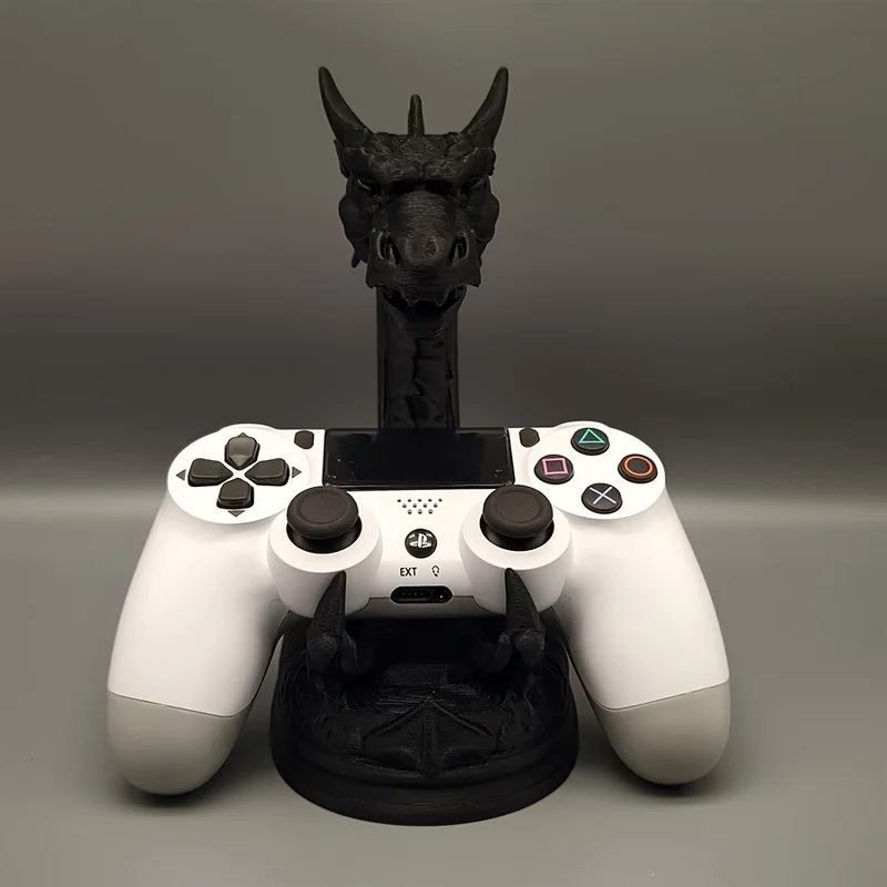 Gaming Accessories For Room - 3D Printed Fantasy Dragon Skull Controller
