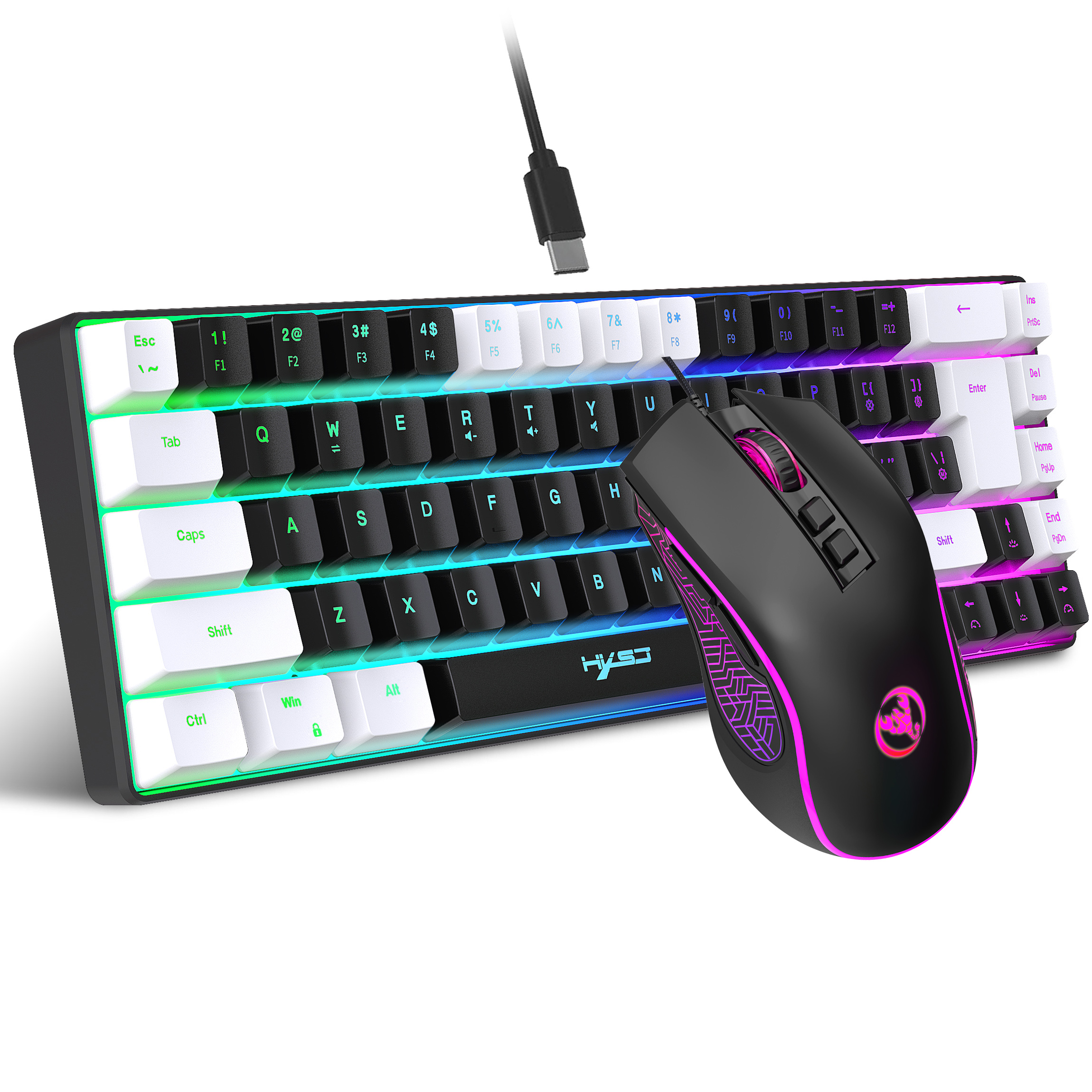 2024 Newest HXSJ mini V200 68  – Gaming Accessories Combo recenzja i cena