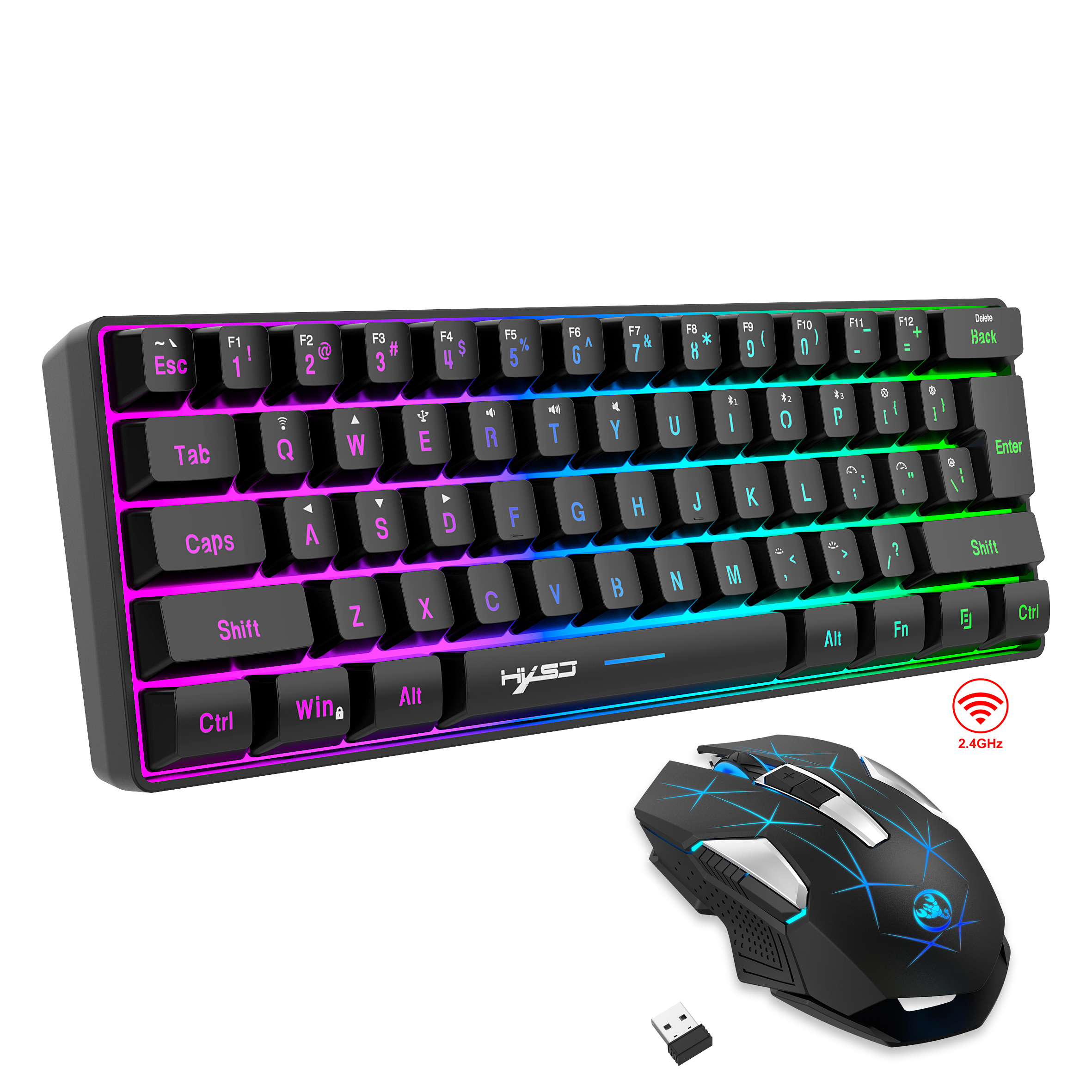 60% Wireless Gaming Keyboard a – Gaming Accessories Combo recenzja i cena