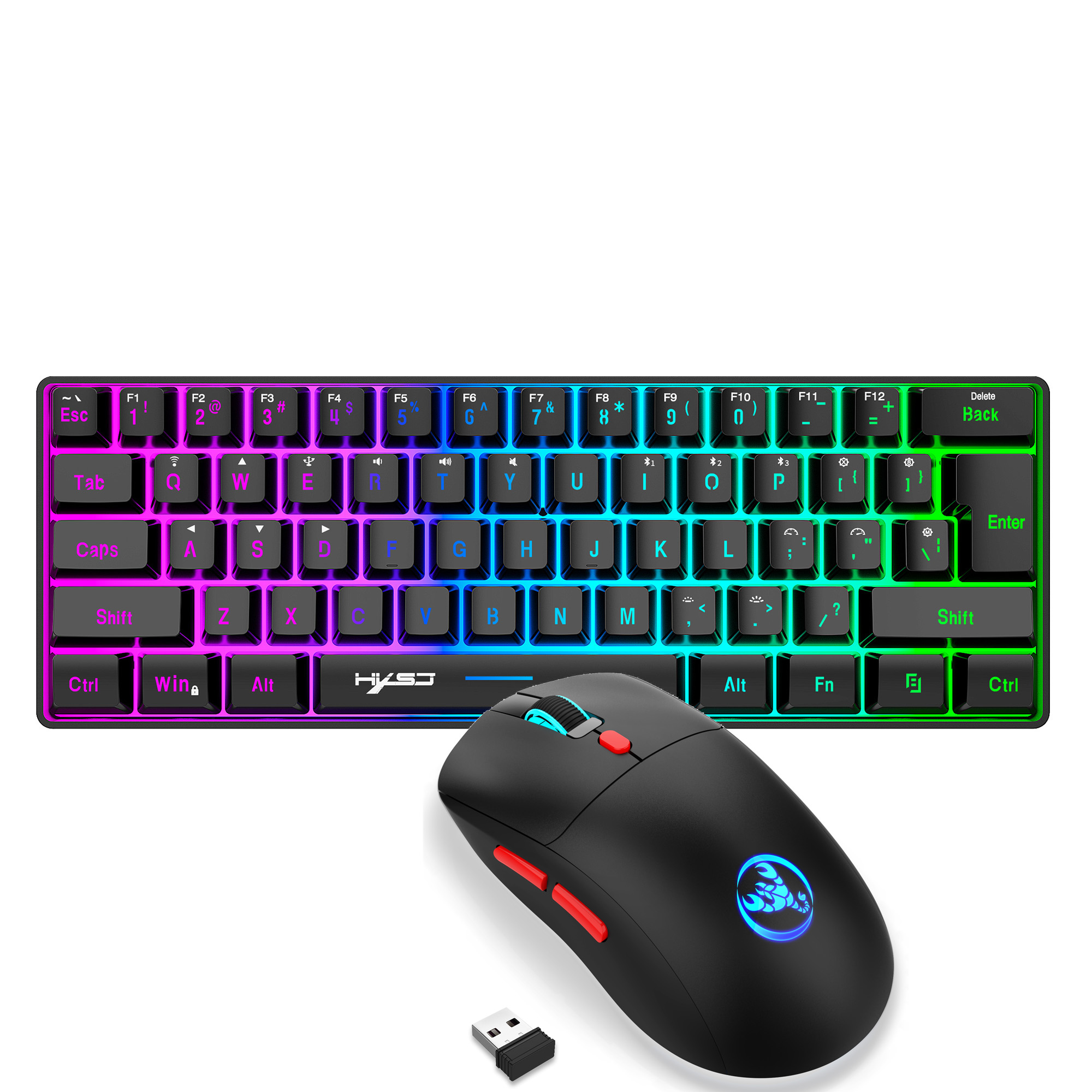 60% Wireless Gaming Keyboard a – Gaming Accessories Combo recenzja i cena