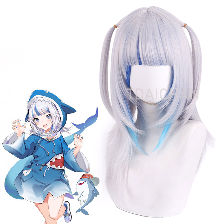 2025 Gawr Gura Cosplay Wig Whi – Virtual Gaming Accessories recenzja i cena