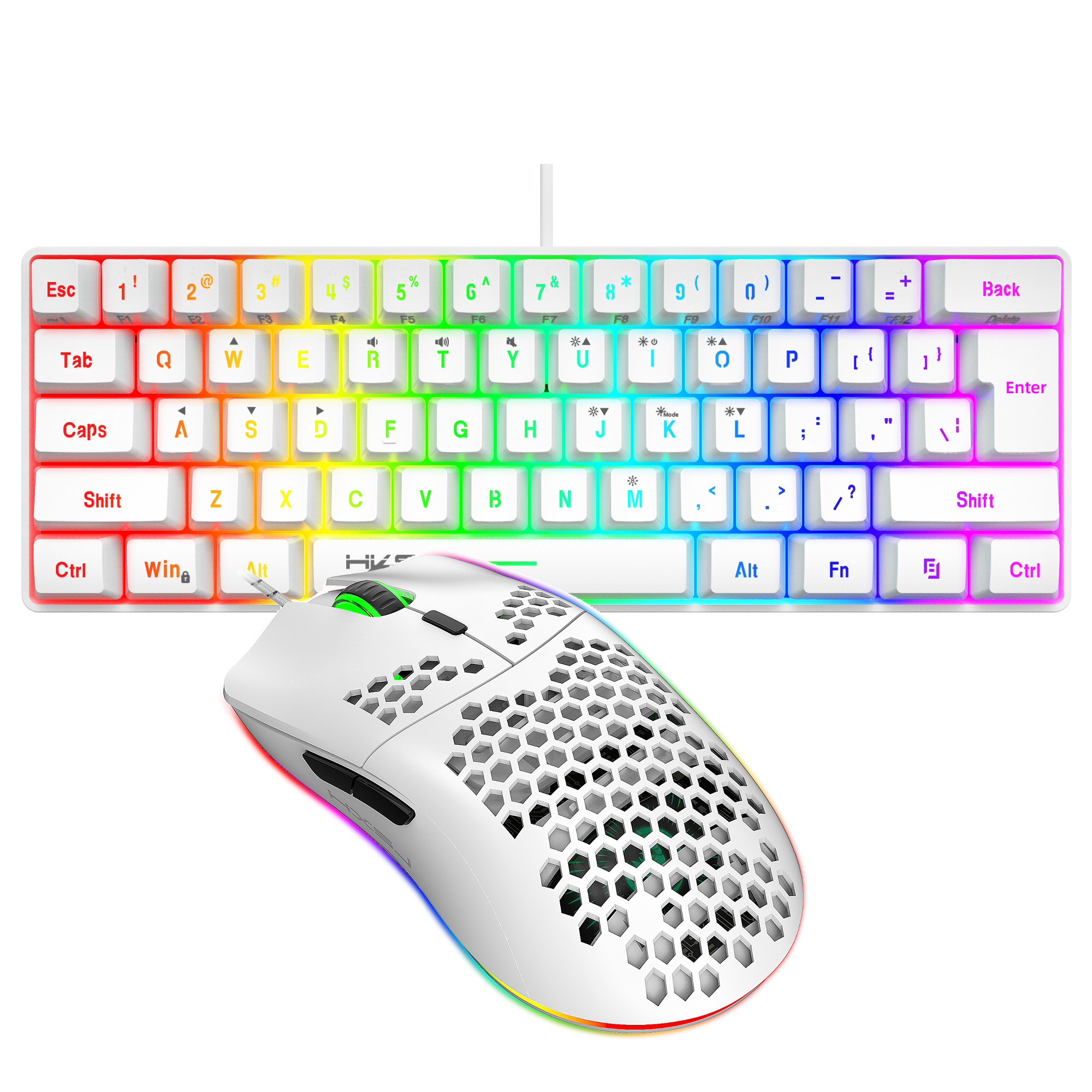 Hot selling HXSJ 61 keys V700  – Gaming Accessories Combo recenzja i cena
