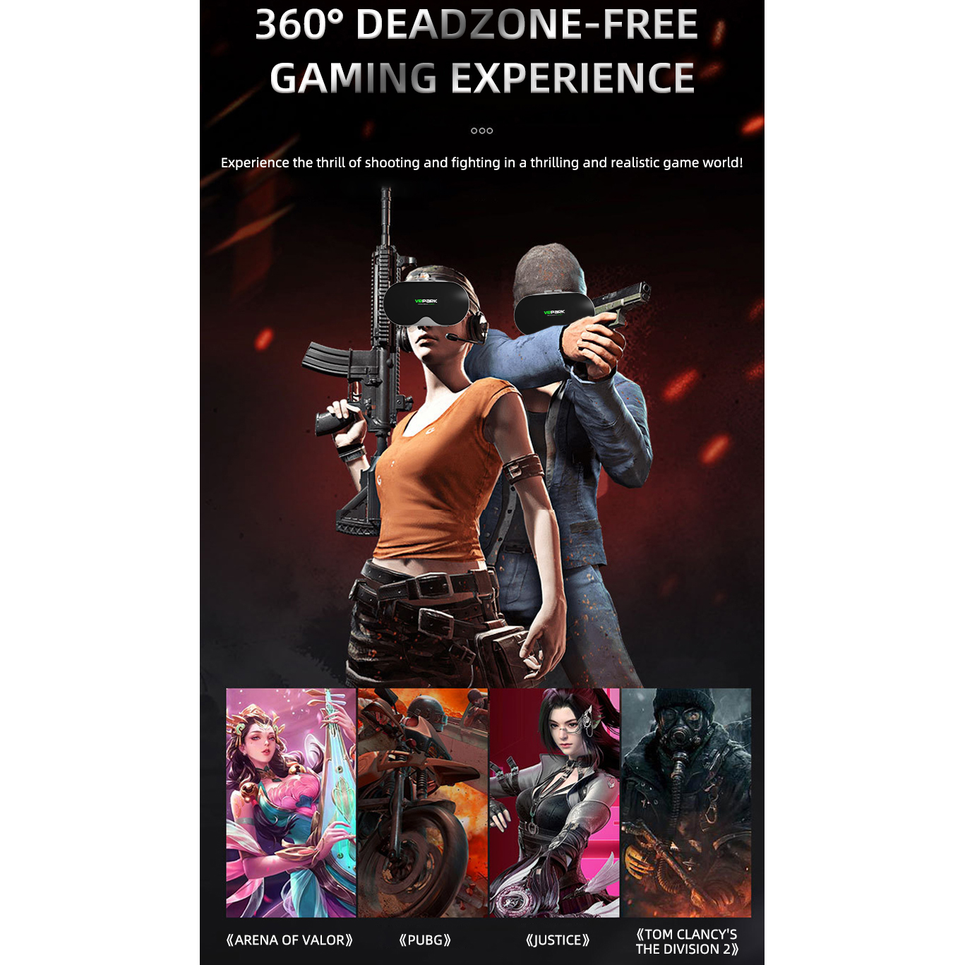 Virtual Reality 3D VR Glasses  – Virtual Gaming Accessories recenzja i cena