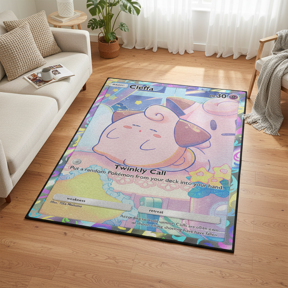 Pokemon Cleffa Anime Rug Kawai – Gaming Accessories For Room recenzja i cena