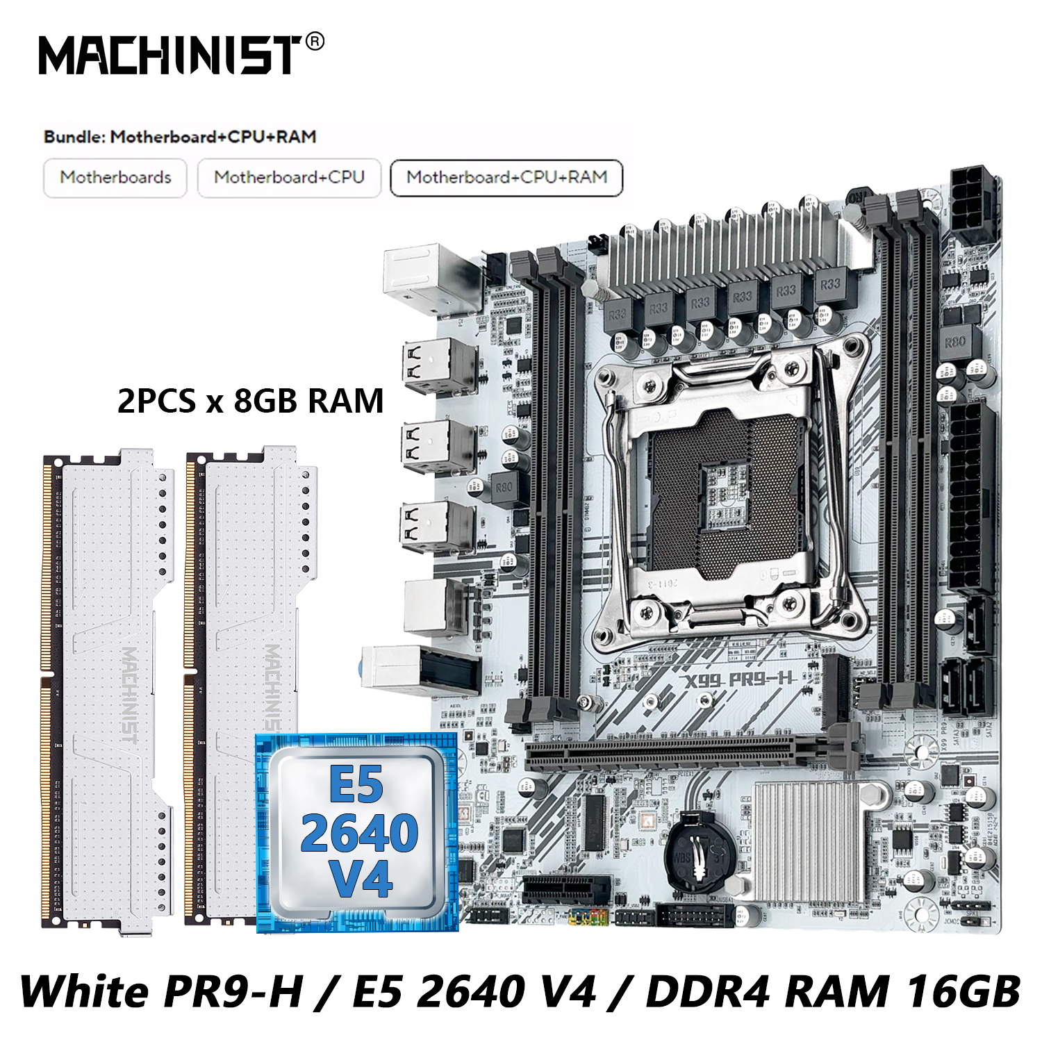 MACHINIST White X99 Motherboar – Gaming Accessories Combo recenzja i cena