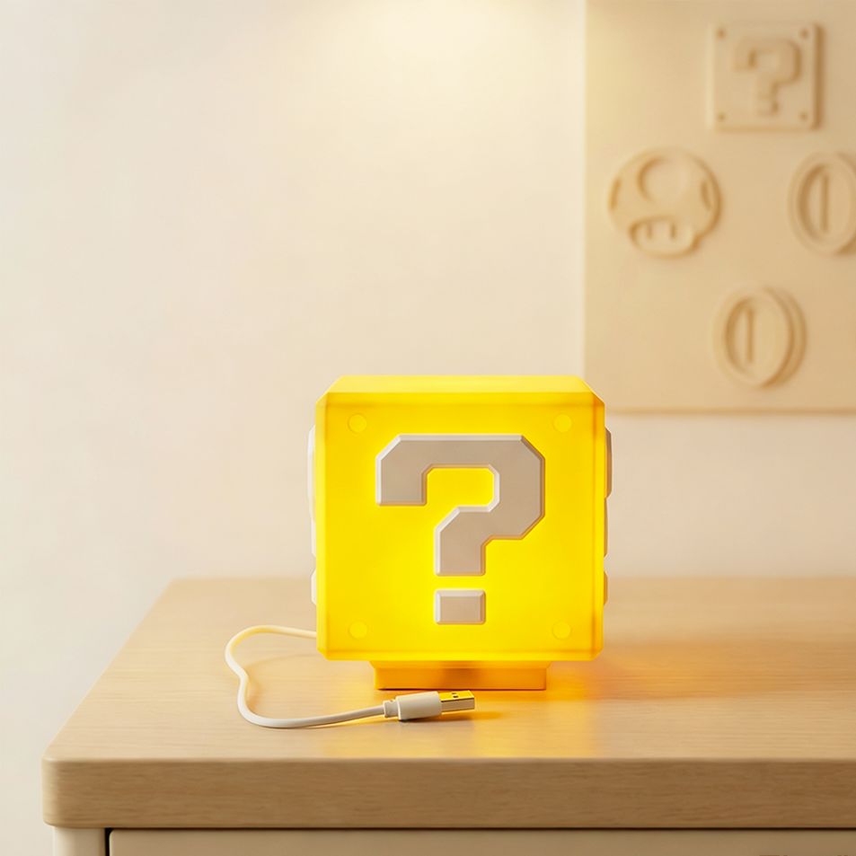 2026Question Block Lamp with S – Gaming Accessories For Room recenzja i cena