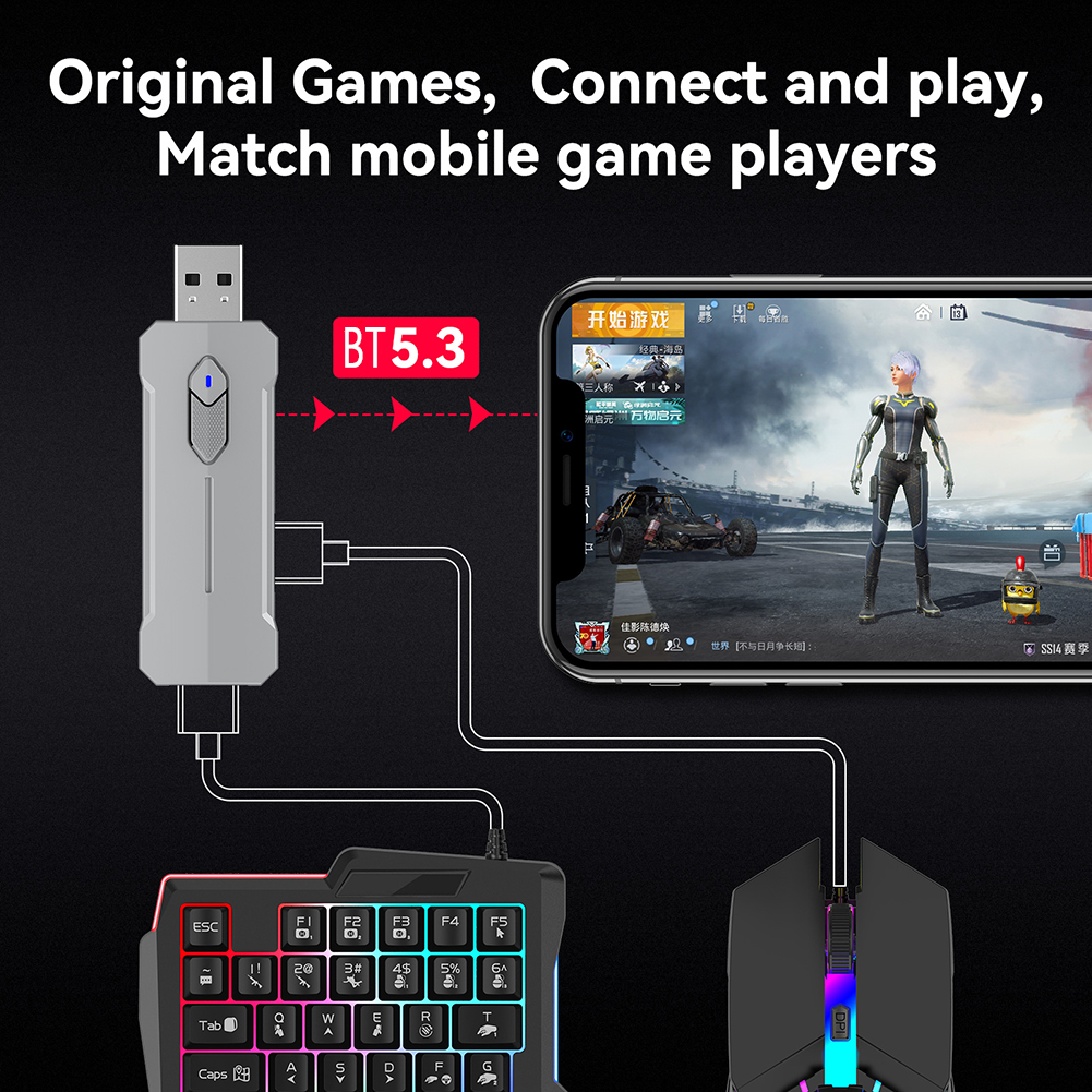 5 in 1 Mobile Game Converter K – Gaming Accessories Combo recenzja i cena