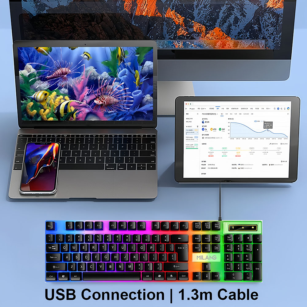 KEBIDUMEI USB Wired Keyboard R – Gaming Accessories Razer recenzja i cena