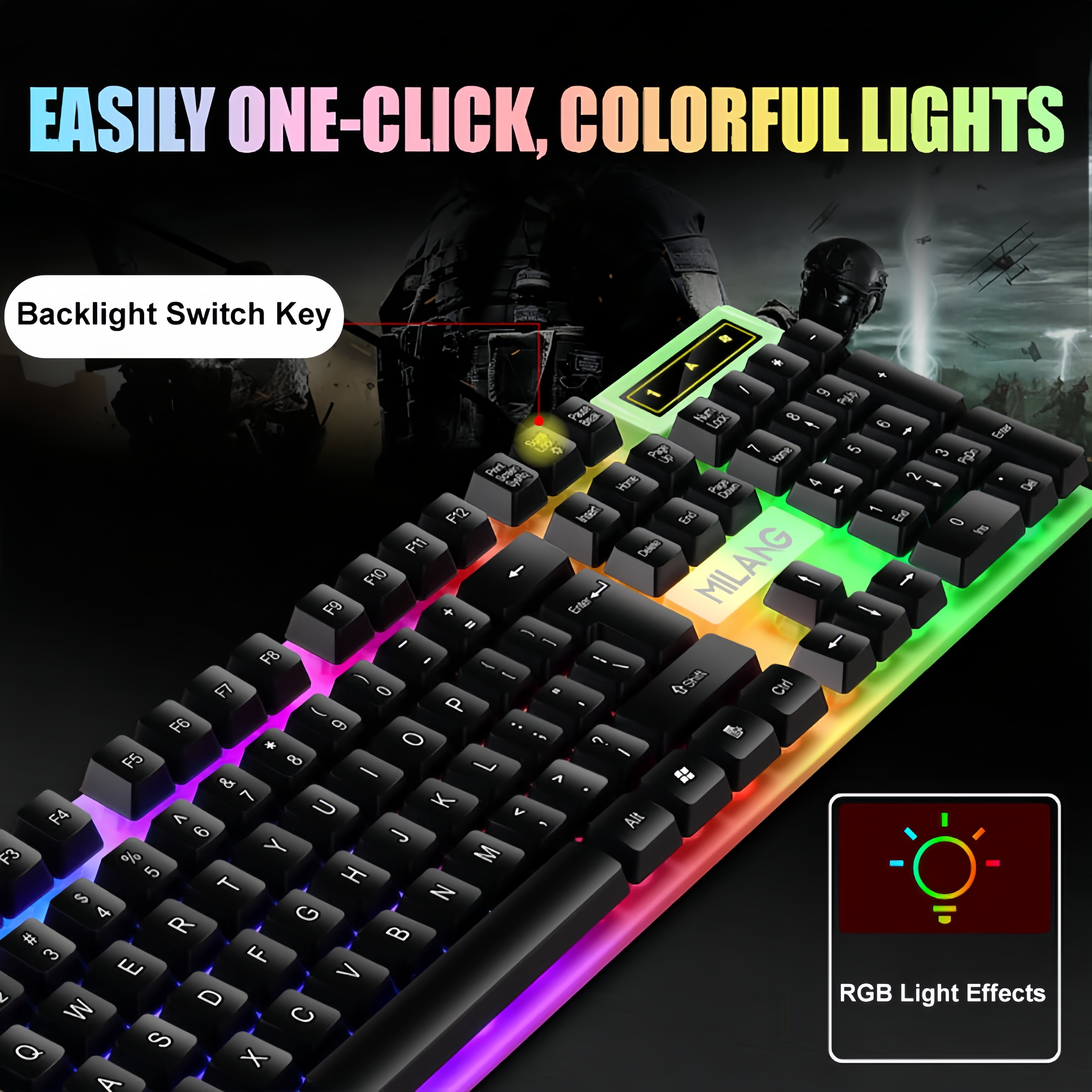 KEBIDUMEI USB Wired Keyboard R – Gaming Accessories Razer recenzja i cena