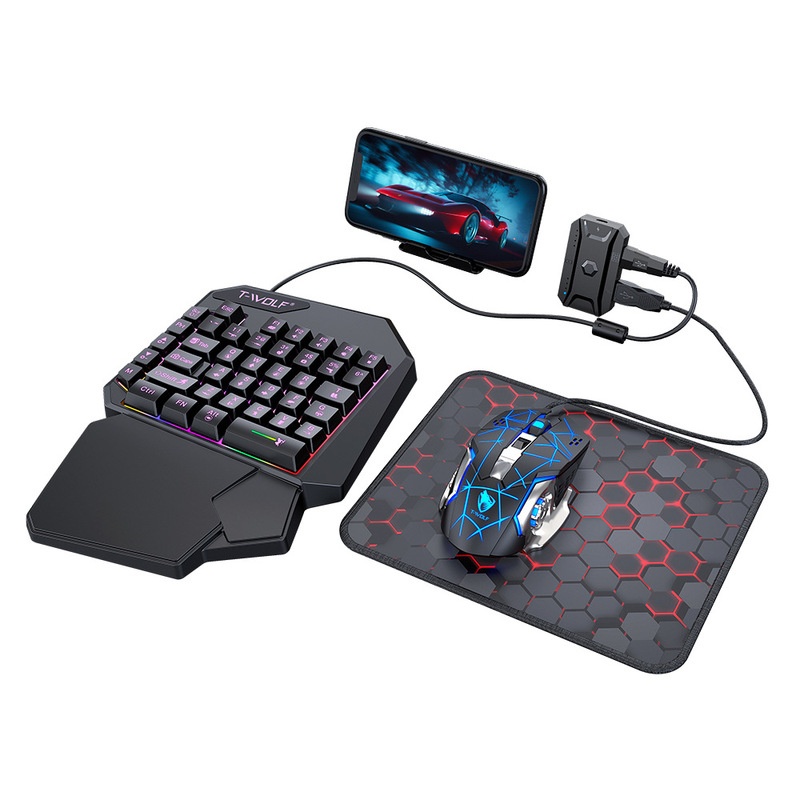 T-Wolf Tf950 5 In 1 One Handed – Gaming Accessories Combo recenzja i cena
