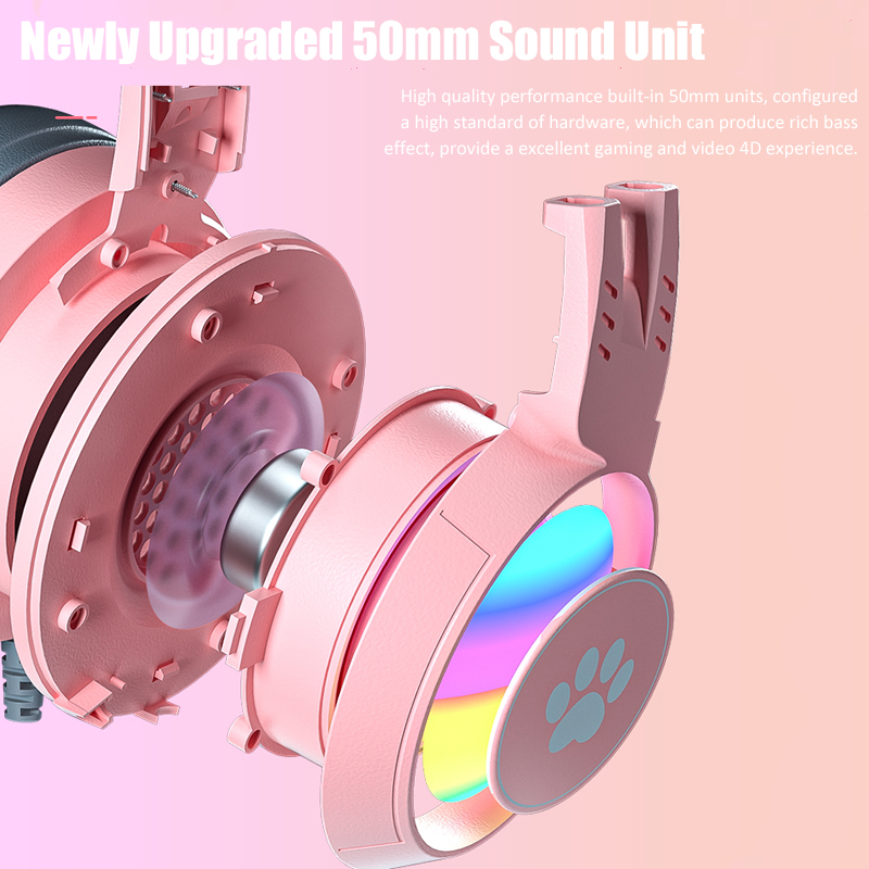 Cute Cat Ear Gaming Headphones – Gaming Accessories Kids recenzja i cena