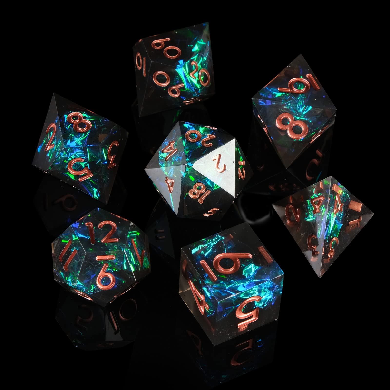 Resin Sharp Edge DND Dice Set  – Gaming Handheld Accessories recenzja i cena