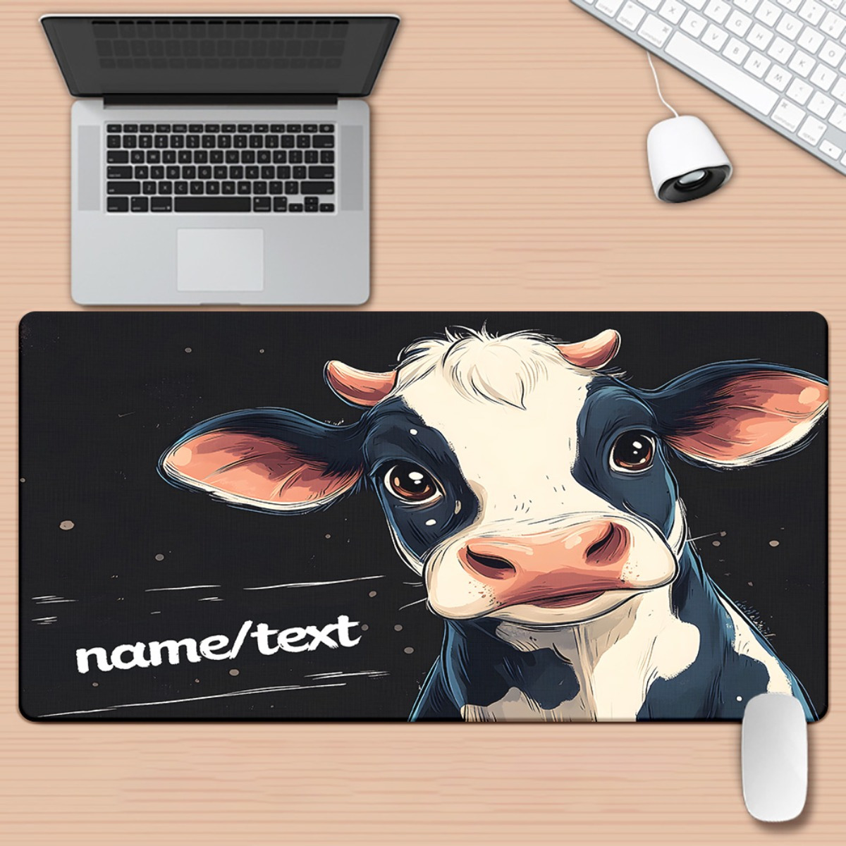 Cute Cow Cartoon Mouse Pad XXL – Gaming Accessories Name recenzja i cena