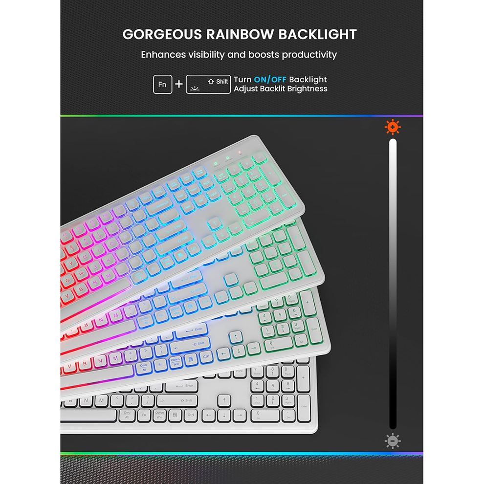 Backlit Wireless Keyboard and  – Gaming Accessories Combo recenzja i cena
